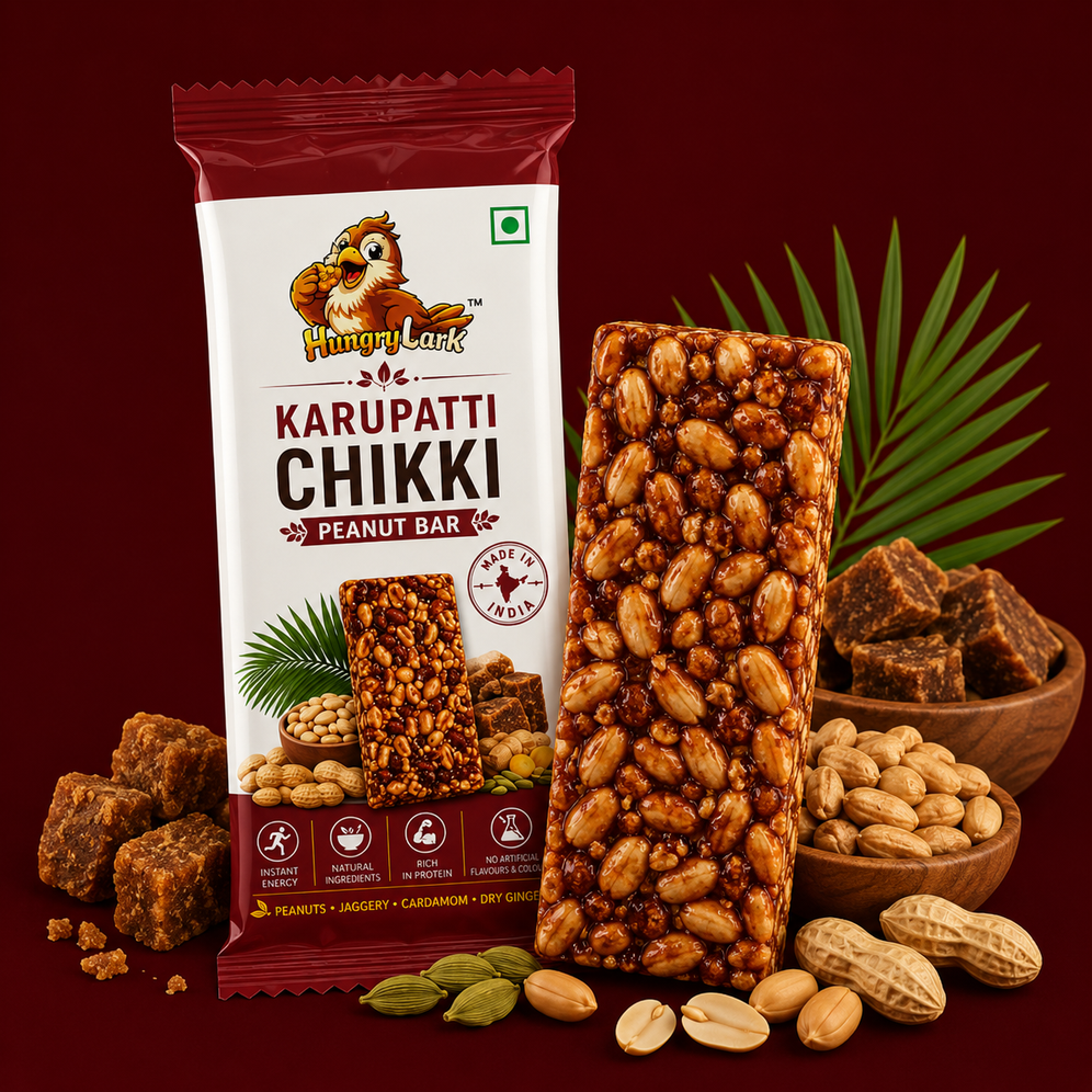 Premium Karupatti Chikki – Palm Jaggery Peanut Bar